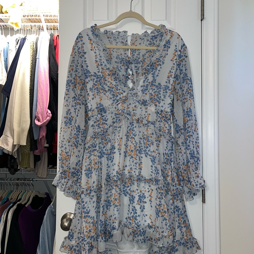Floral Ruffle Women's Dress